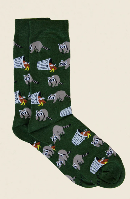 Trash Bandit Raccoon Socks