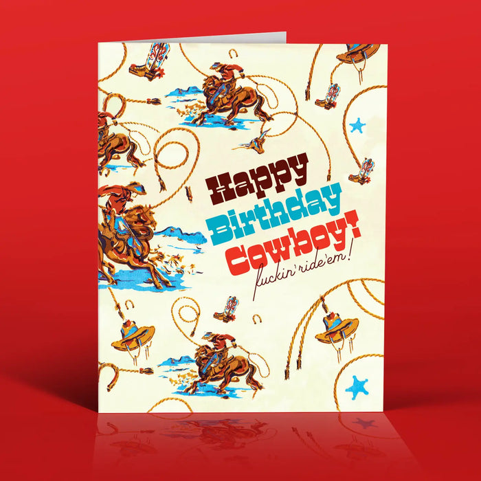 Birthday Cowboy Card
