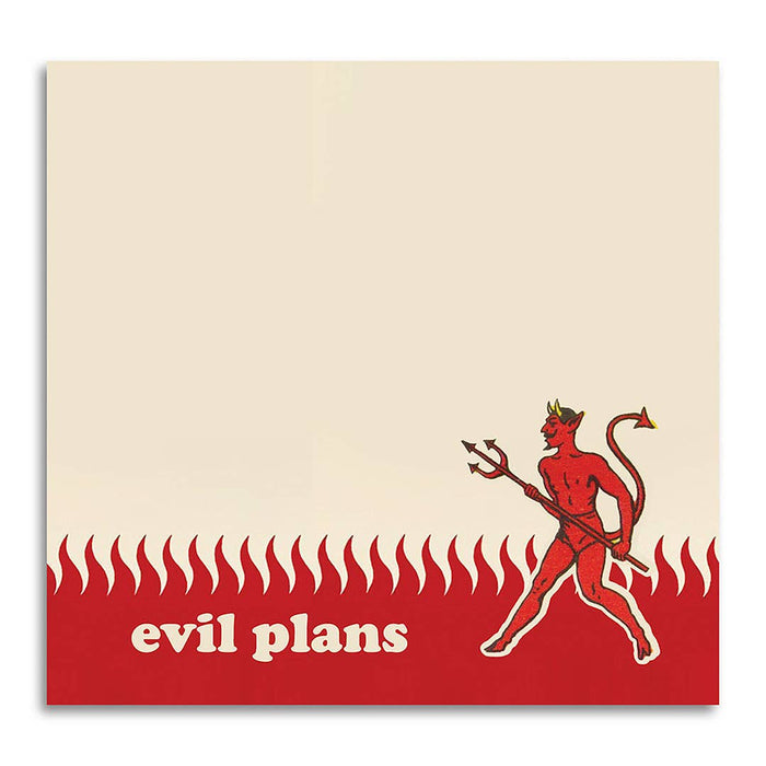 Evil Plans - Funny Sarcastic Sticky Note Pad