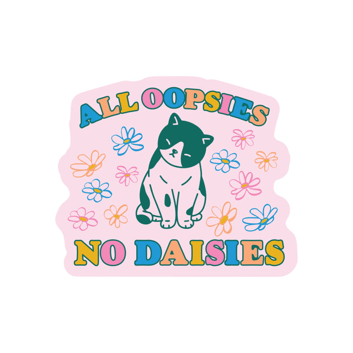 Oopsie Daisy Cat Sticker