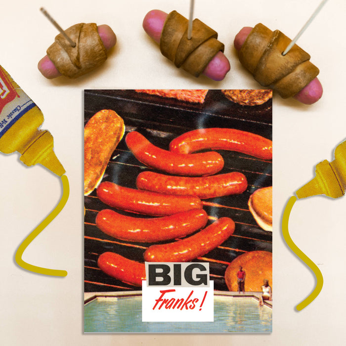 Summer Thank You-Big Franks Vintage Hot Dog Collage