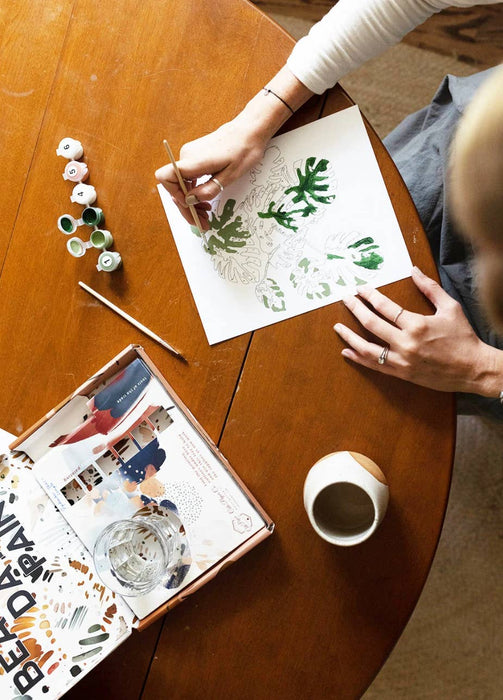 Peony Blossoms Paint-By-Numbers kit