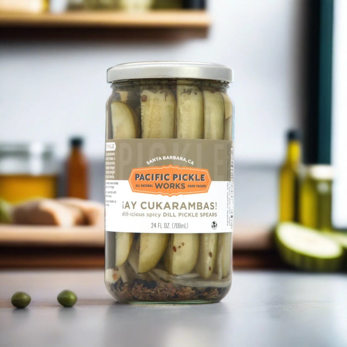 ¡Ay Cukarambas! - Semi Spicy Garlic Pickle Spears