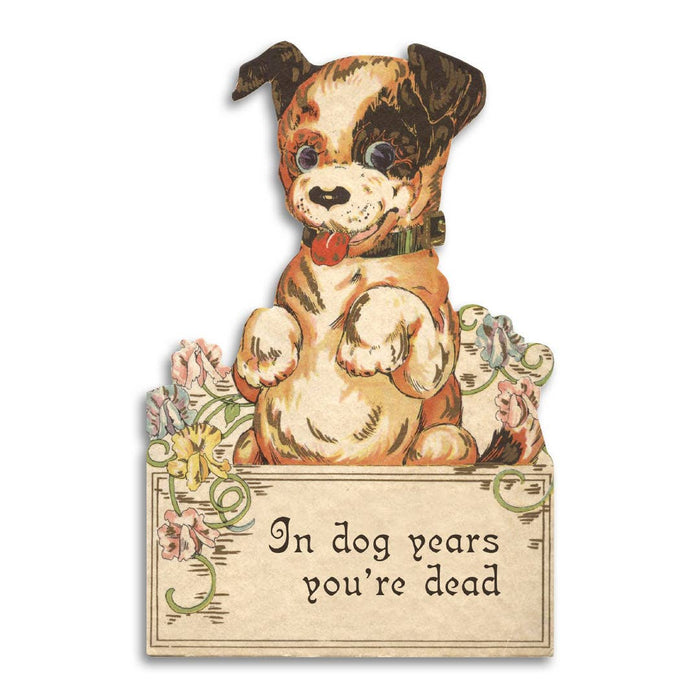 In Dog Years You're Dead - Funny Style Birthday Card