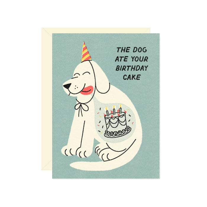Dog Ate Your Cake Birthday Card