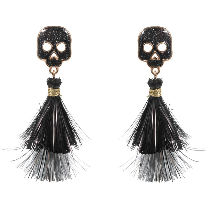 Halloween Characters w Tassel Post Earring