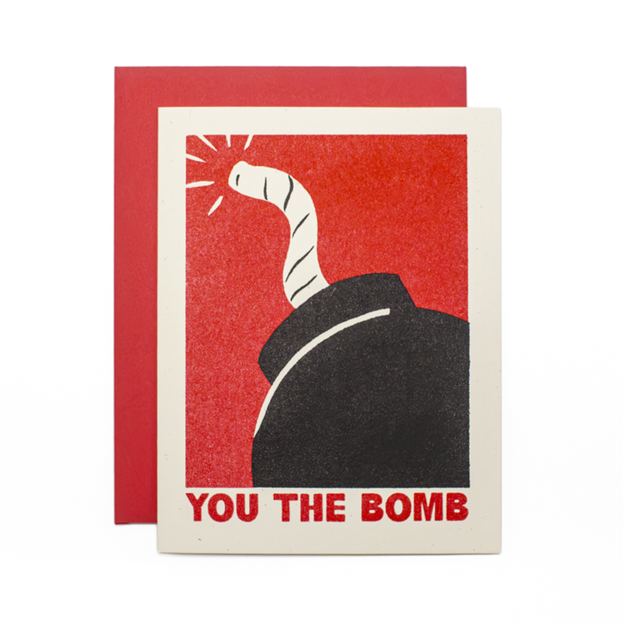 You the B o m b - Risograph Card