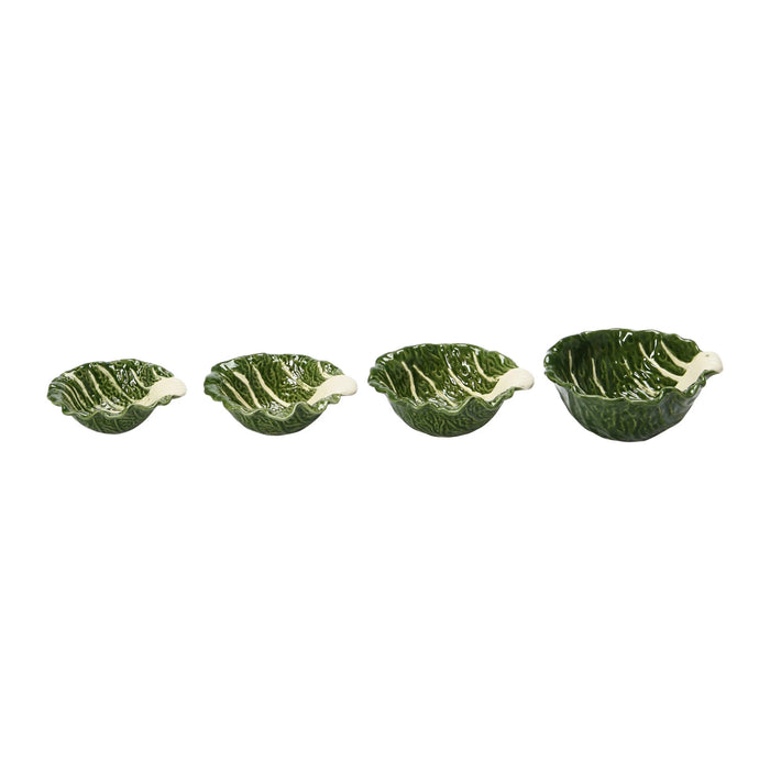 Nesting Cabbage Bowls Ceramic