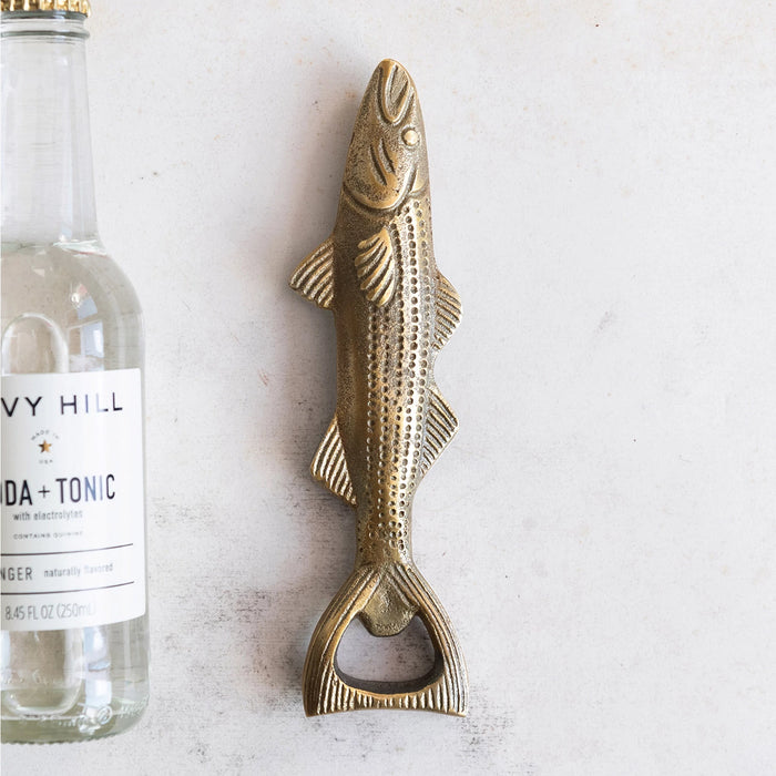 Cast Aluminum Fish Bottle Opener