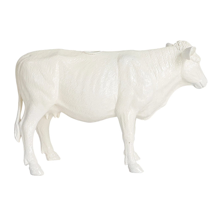 White Cow Taper Candle Holder