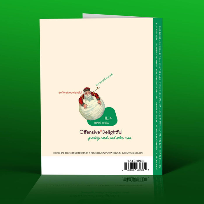 STONER SANTA Christmas Card