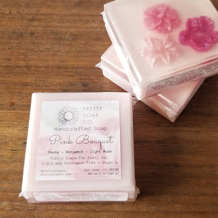 Pink Bouquet Soap Bar