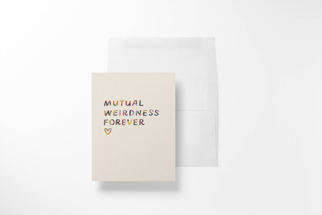 Mutual Weirdness Forever Card | Anniversary Card, Funny Card
