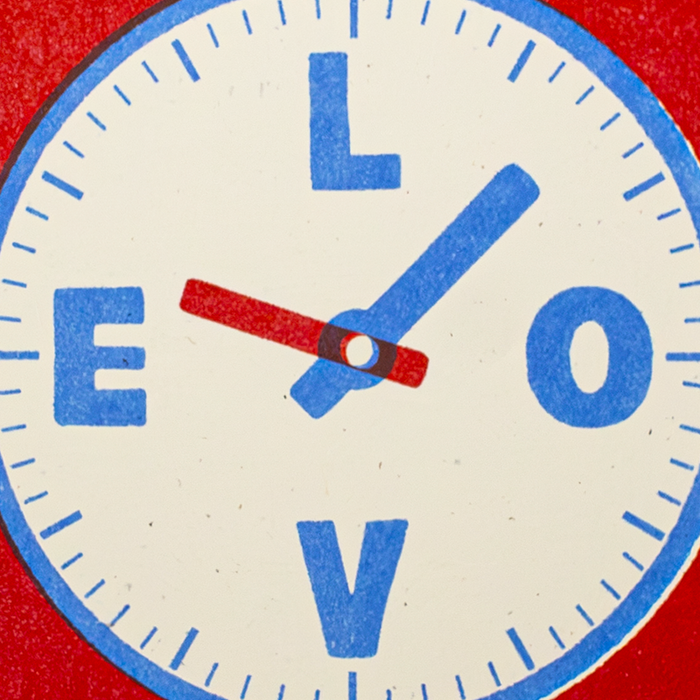 Where Did The Time Go - Risograph Card