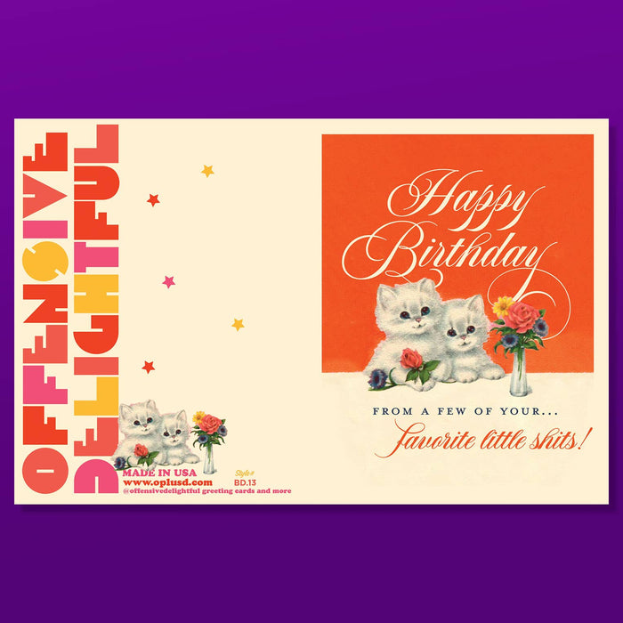 LITTLE SHITS! Kitten Card