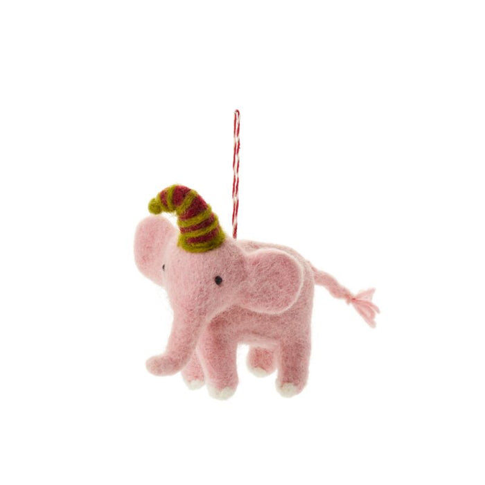 Pink Elephant Ornament