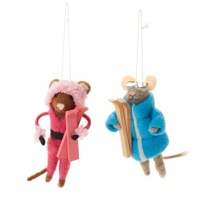 Aspen Ski Mouse Ornament