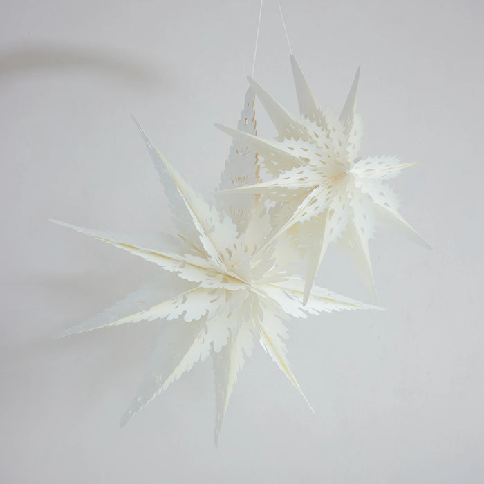 Recycled Paper Folding Snowflake Ornament