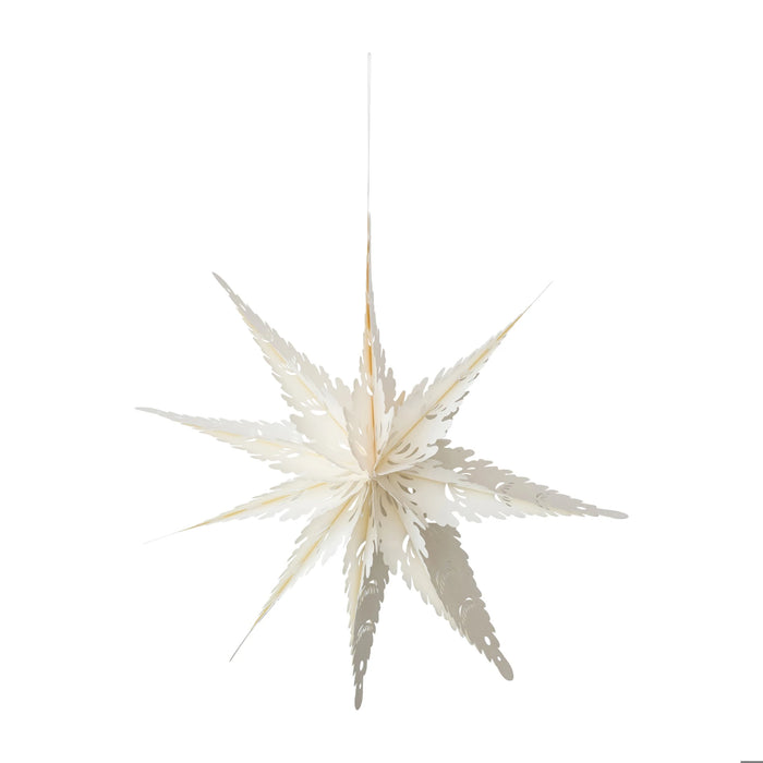Recycled Paper Folding Snowflake Ornament