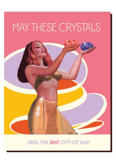 Crystal Heal Greeting Card