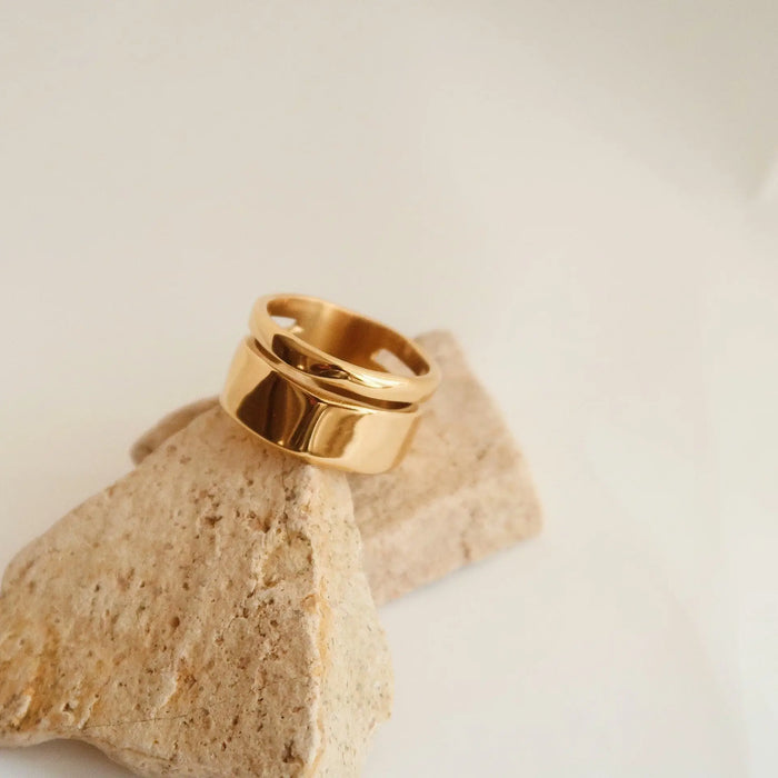 Chunky Double Band Ring
